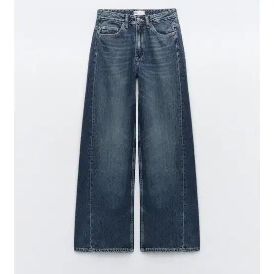 [BUNJANG] ZARA TRF Wide Leg Mid-Rise Jeans / 자라 trf 미드라이즈 중청 팬츠 34사이즈