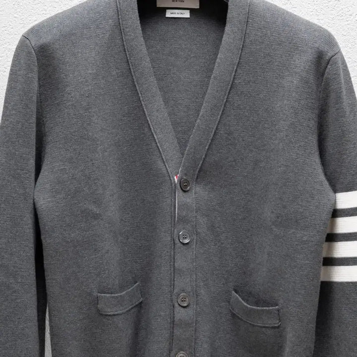 [BUNJANG] Thom Browne Milano Stitch Cardigan Grey 2 MKC171A-00219035 / 톰브라운 밀라노스티치 가디건 그레이 2 MKC171A-00219035
