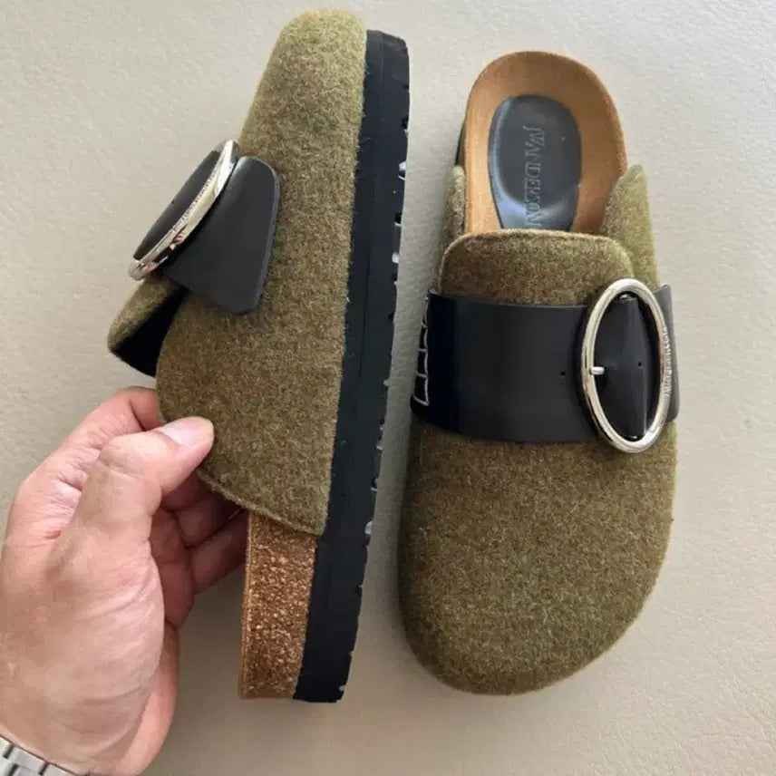 [BUNJANG] JW Anderson Birkenstock Boston Clogs Khaki / JW앤더슨 버켄스탁 보스 보스턴 클로그 카키