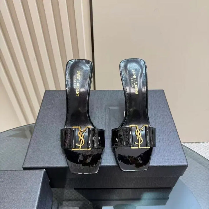 [BUNJANG] Saint Laurent Crystal Buckle Stiletto Heeled Sandals / YSL 생로랑샌들