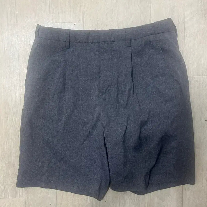 [BUNJANG] The Knit Company Coolmax Stretch Half Pants - Light Grey (Size 32) / 더니트컴퍼니 쿨맥스 스트레치 하프슬랙스 [라이트그레이] 32사이즈