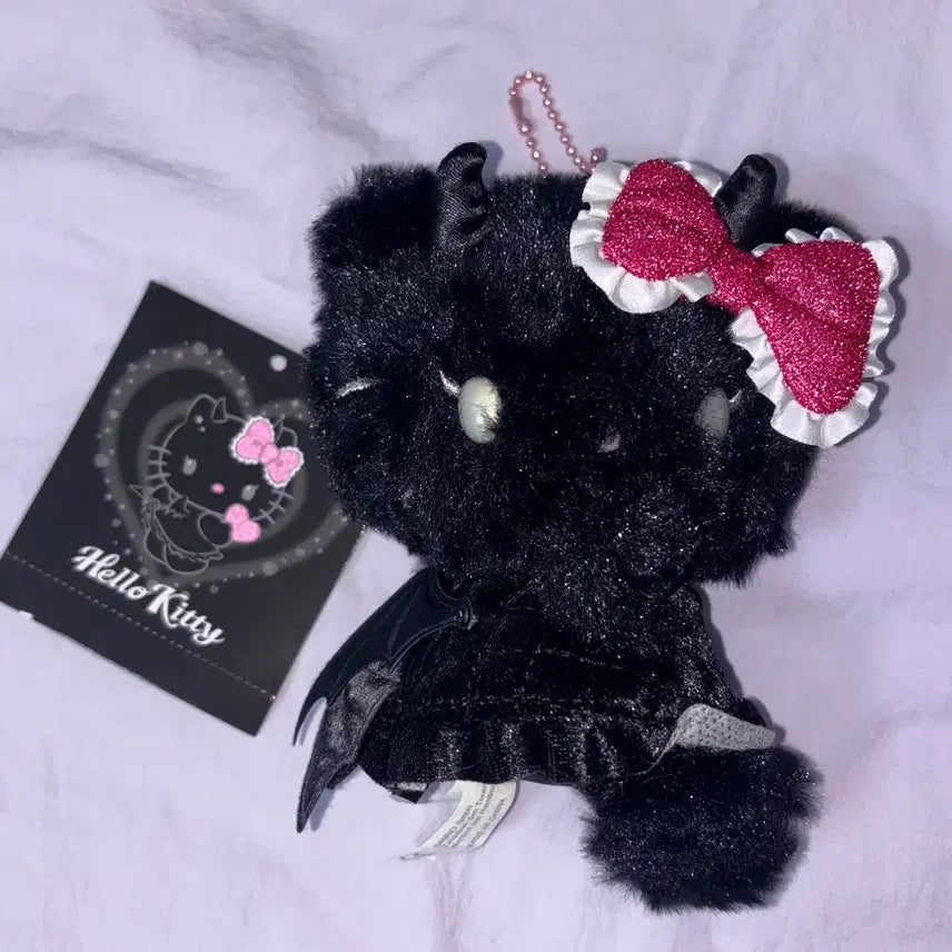 [BUNJANG] Sanrio Hello Kitty Angel Devil Mascot Plush Keyring (Authentic) / 정품) 천사 악마 키티 마스코트 누이 인형 키링