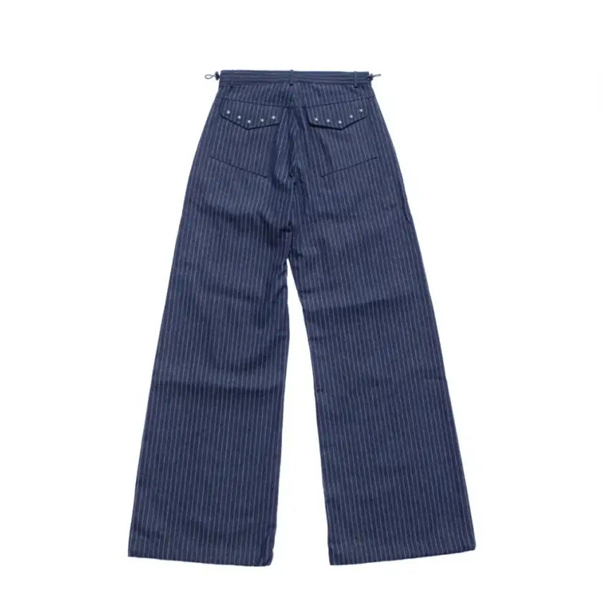 [BUNJANG] Magnesium Carbonate Cotton Wide Pants (Stripe) - Size 2 / 탄산마그네슘 코튼 와이드 팬츠 (스트라이프) 2