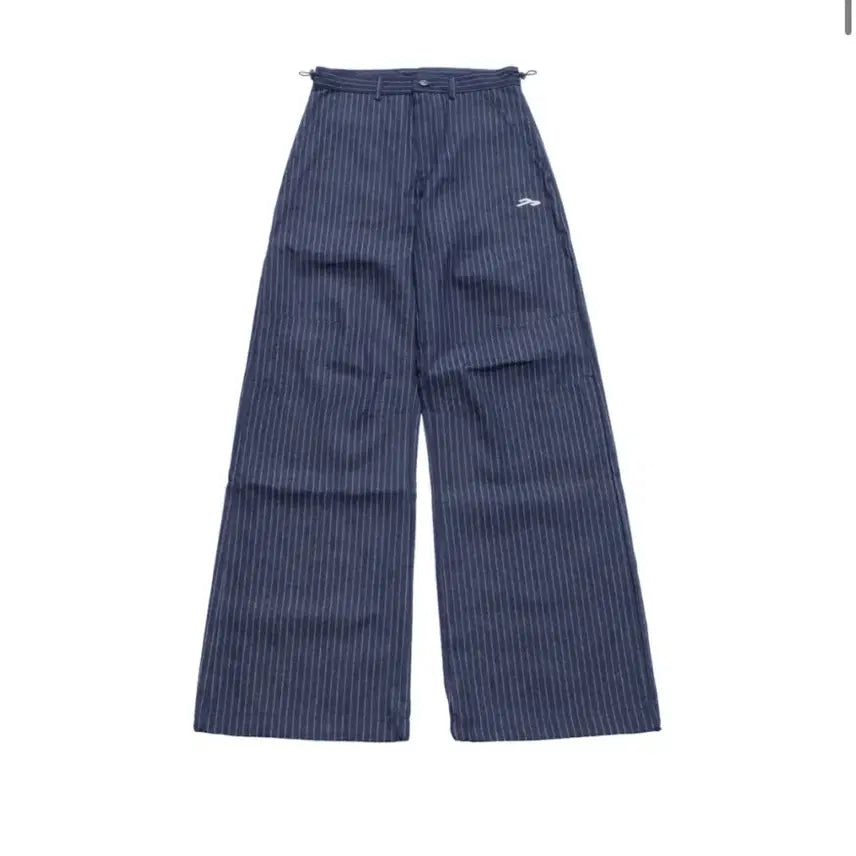 [BUNJANG] Magnesium Carbonate Cotton Wide Pants (Stripe) - Size 2 / 탄산마그네슘 코튼 와이드 팬츠 (스트라이프) 2