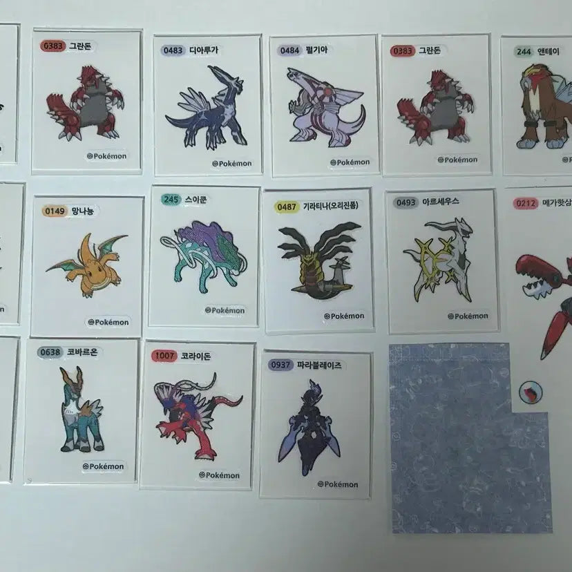 [BUNJANG] Pokemon Stickers Bundle Set / 포켓몬 띠부씰 일괄 판매