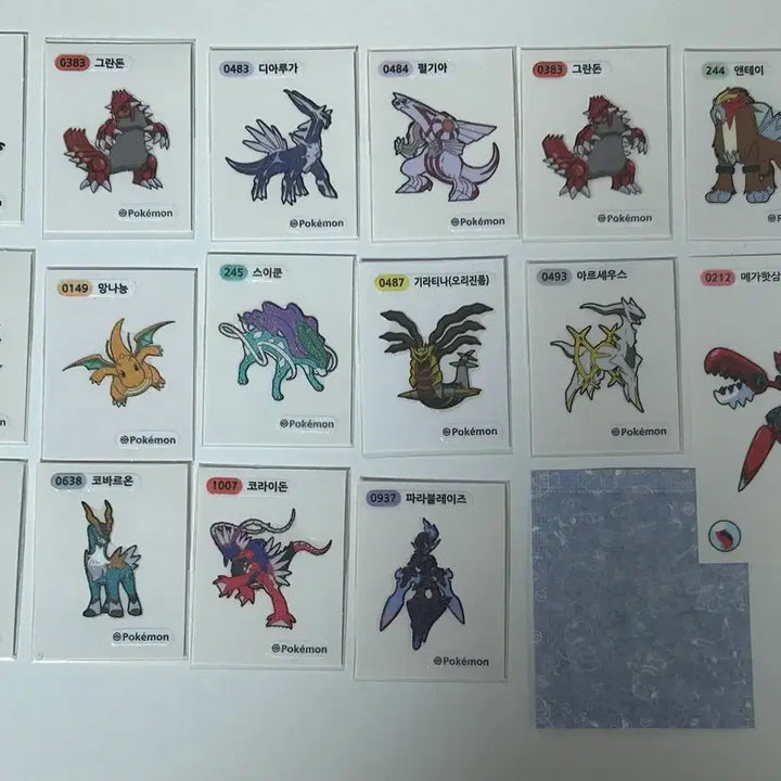 [BUNJANG] Pokemon Stickers Bundle Set / 포켓몬 띠부씰 일괄 판매