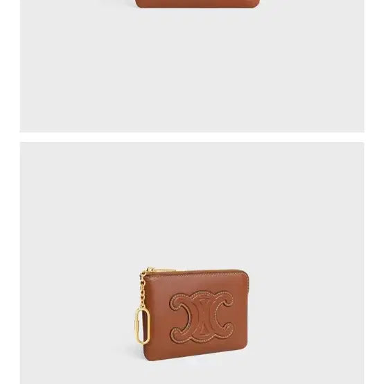 [BUNJANG] Celine Triomphe Coin Purse Brown / 셀린느 트리오페 동전 지갑 브라운