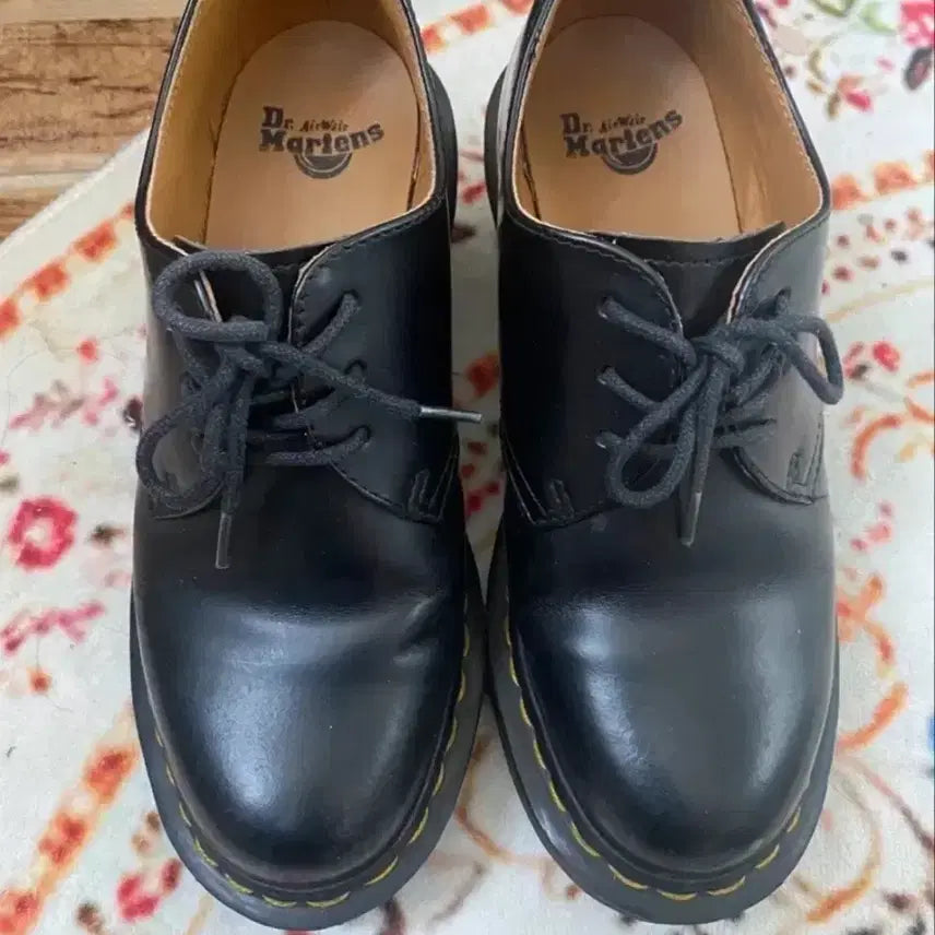 [BUNJANG] Dr. Martens 3-Eye Black Derby Shoes (US Women&