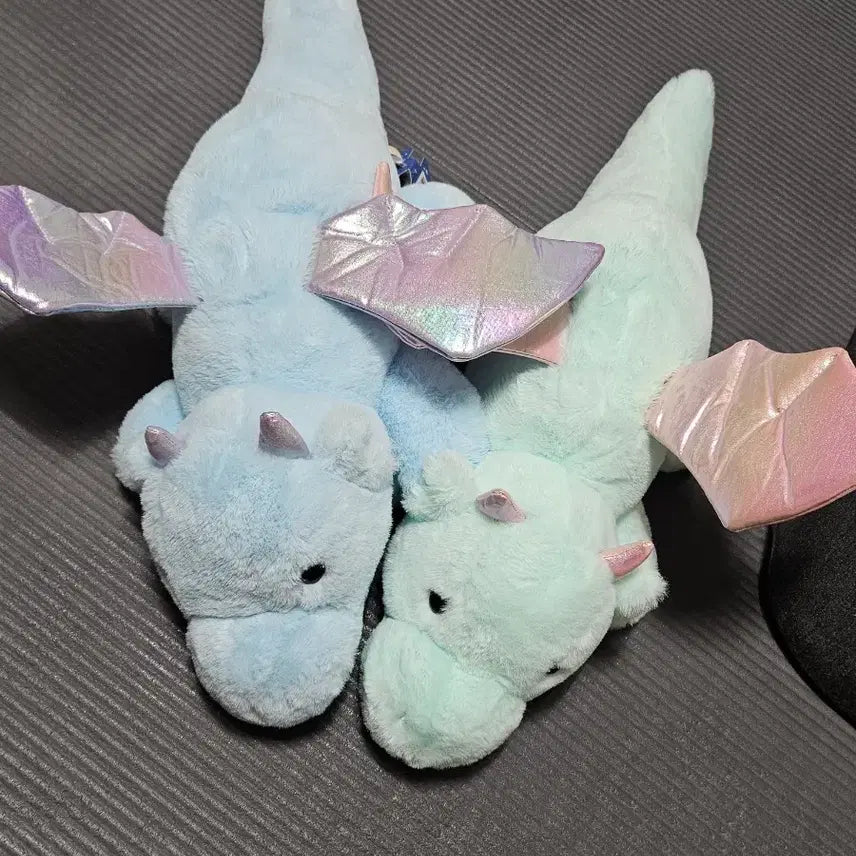 [BUNJANG] Pastel Dragon Plush Set - Blue/Mint (New) / (새상품/세트) 일본정품 파스텔 드래곤 인형 블루/민트 세트