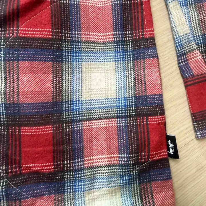 [BUNJANG] Stussy Check Zip-Up Shirt / STUSSY 스투시 체크 집업 셔츠
