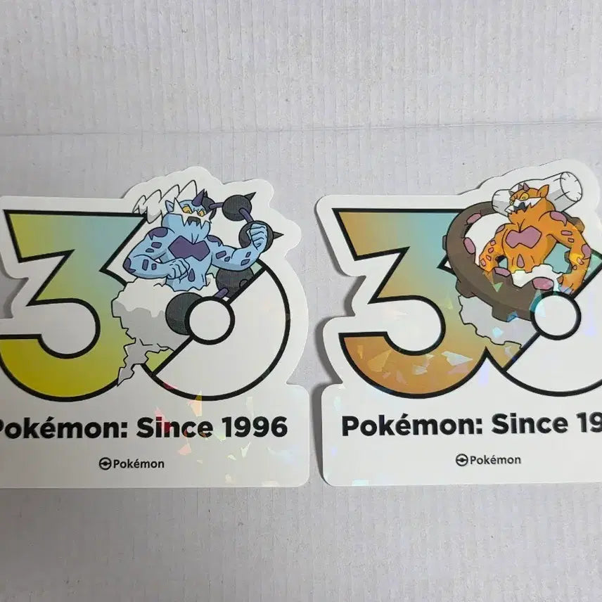 [BUNJANG] Pokemon 30th Anniversary Voltroz Landorus Sticker Bundle Set / (일괄) 볼트로스 랜드로스 30주년 포켓몬 스티커