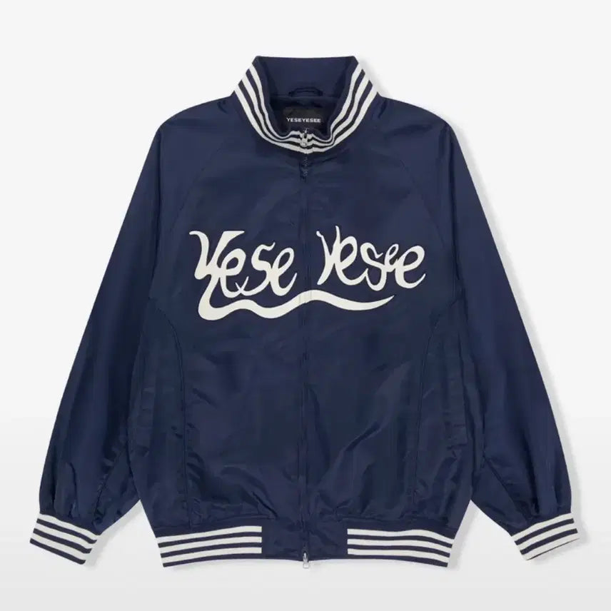 [BUNJANG] YESEYESEE High Neck Stadium Jacket Navy M / YESEYESEE 하이넥 스타디움자켓 네이비 M size