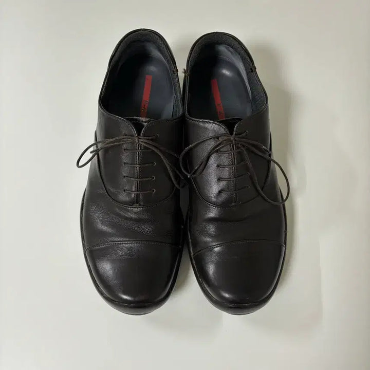 [BUNJANG] Prada Sport Leather Derby Shoes Brown / Prada sports leather derby