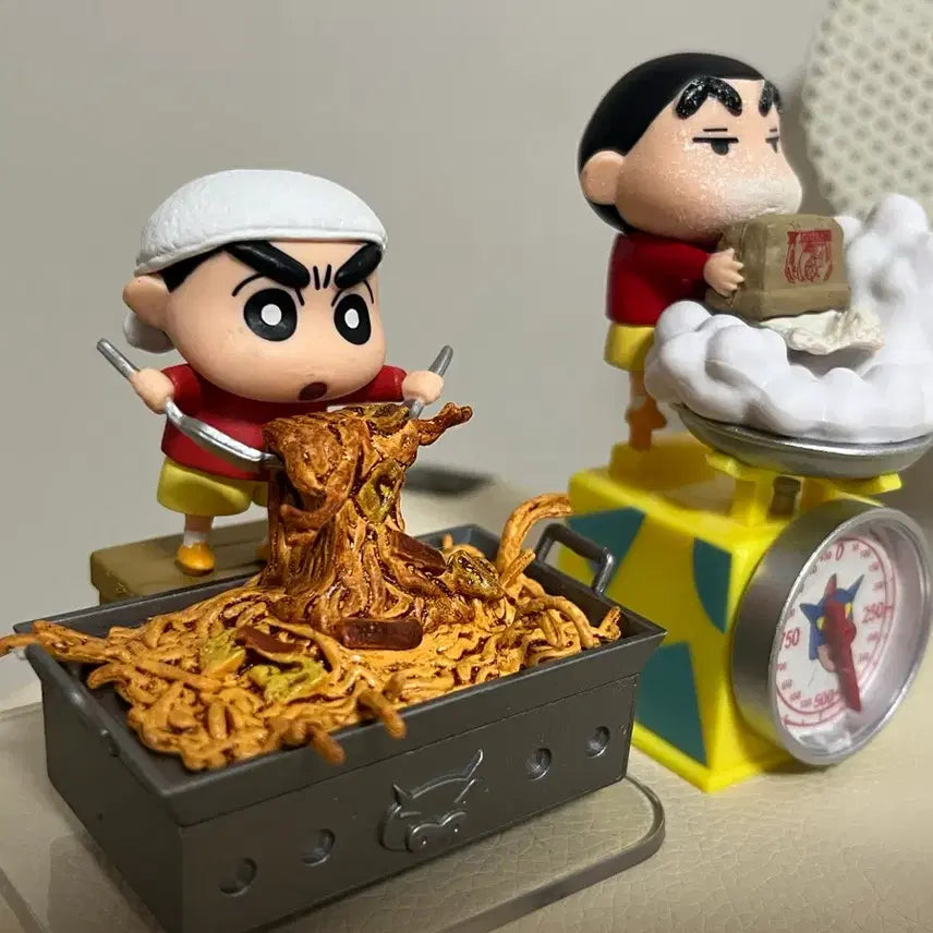 [BUNJANG] Crayon Shin-chan Cooking Re-Ment Yakisoba &amp; Flour Bomb Bundle Set / (일괄) 짱구 요리 리멘트 야끼소바 &amp; 밀가루 범벅