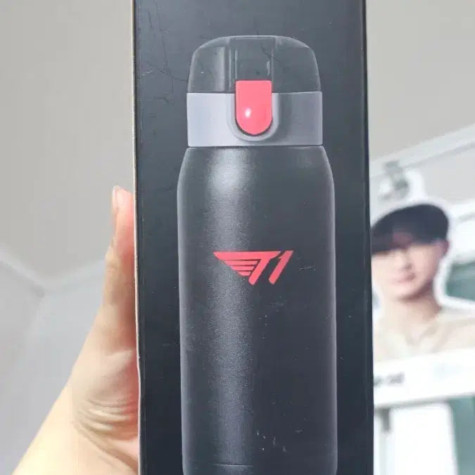 [BUNJANG] T1 Logo Tumbler 370ml Black / T1 로고 텀블러 370ml 블랙
