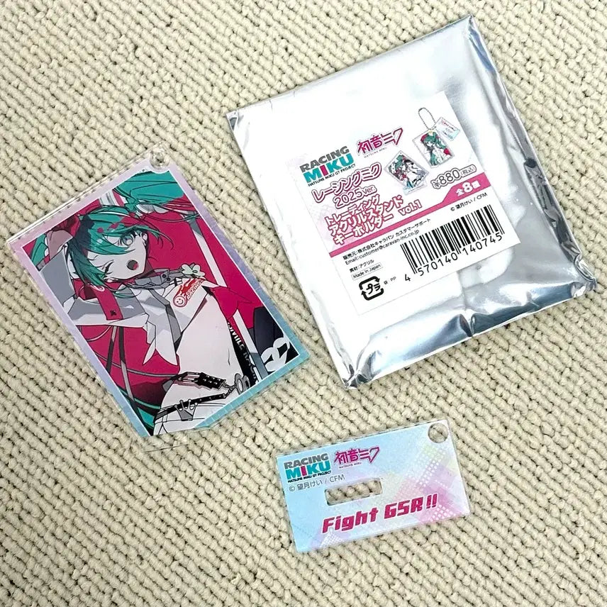 [BUNJANG] 2025 Racing Miku Acrylic Stand Keychain Hatsune Miku Project Sekai / 2025 레이싱 미쿠 트레이딩 아크릴 스탠드 키홀더 하츠네 미쿠 프로세카