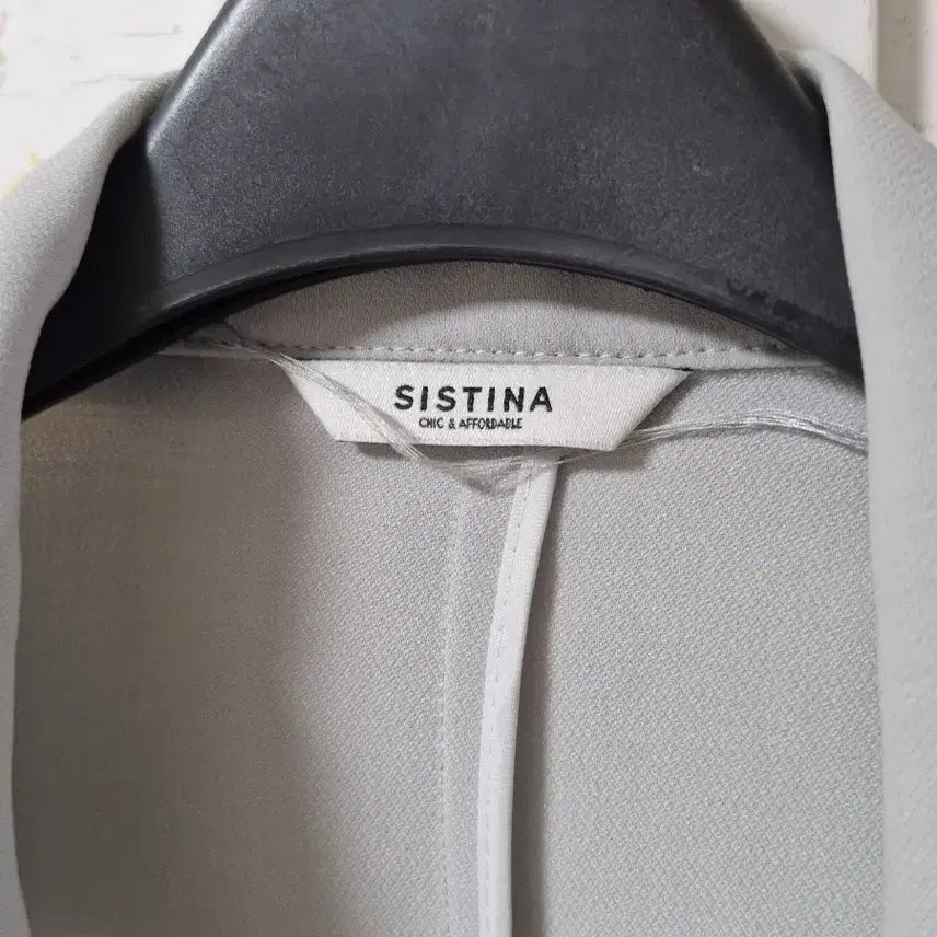 [BUNJANG] SISTINA Short Sleeve Double-Button Jacket Light Grey / 시스티나 반팔 더블버튼 자켓 라이트그레이