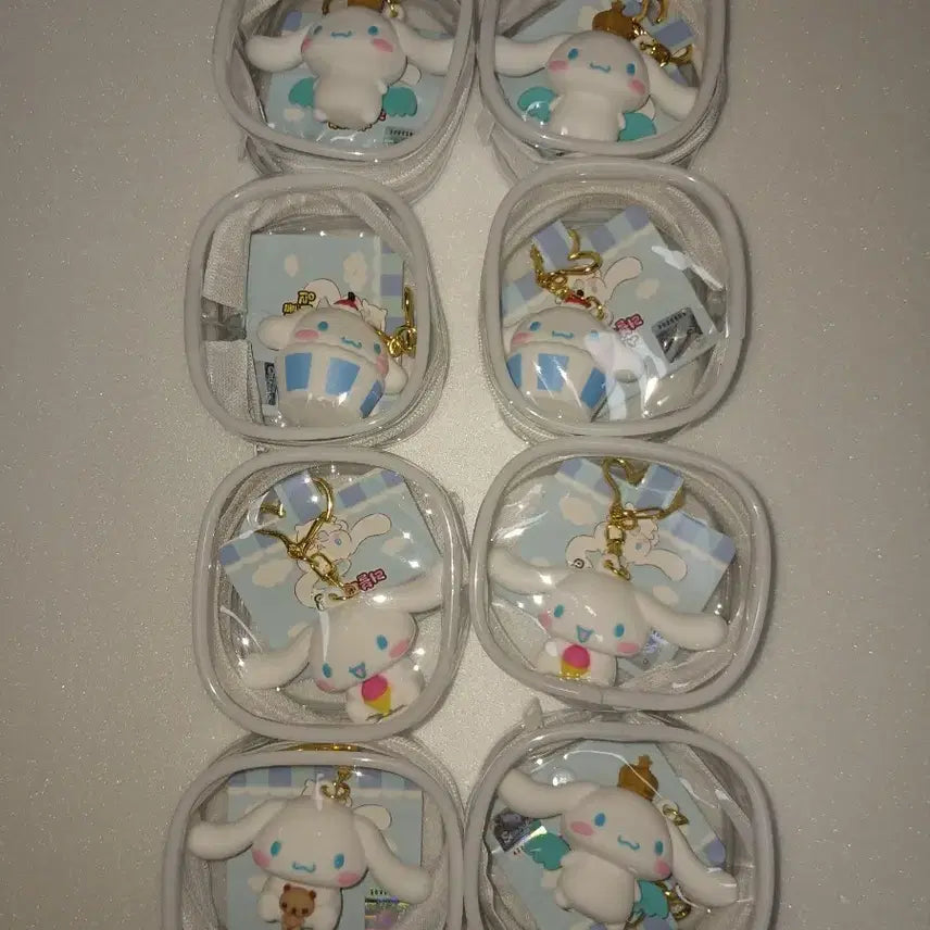 [BUNJANG] Cinnamoroll Figure Keychain Set / 시나모롤 피규어 키링 일괄시택포