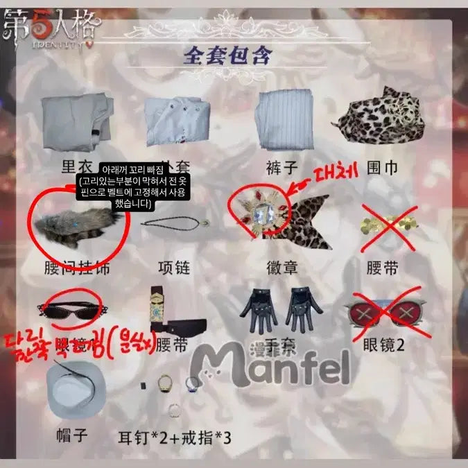 [BUNJANG] Identity V Investigator Cosplay Set / 제5인격 진실추리 탐사원