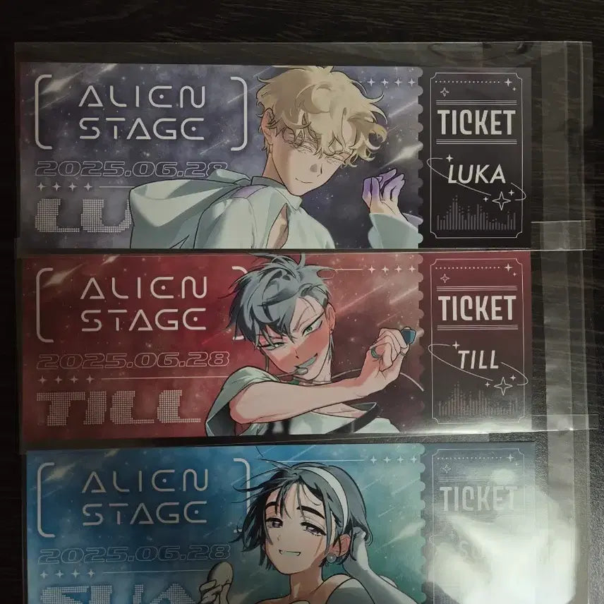 [BUNJANG] Alien Stage Luca Tiel Sua Bundle Set Ticket / 에일리언 스테이지 특전 티켓 루카 틸 수아 일괄 에이스테
