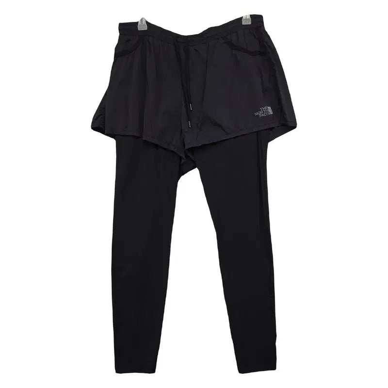 [BUNJANG] The North Face Black Logo Skirt Leggings (Size 75) / 노스페이스 블랙 로고 치마 레깅스 75