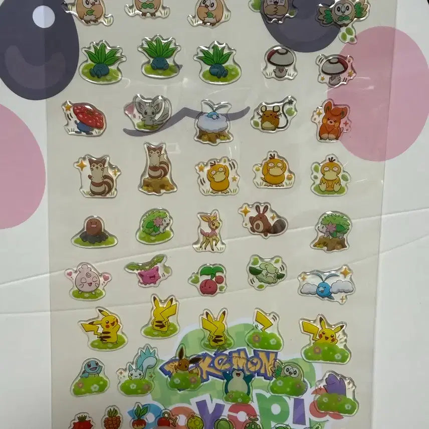 [BUNJANG] Pokemon Secret Forest Sticker Set / 포켓몬 시크릿포레스트 스티커세트