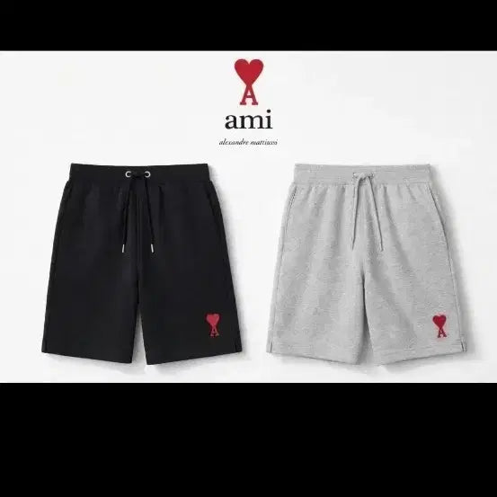 [BUNJANG] Ami Ami Heart Logo Cotton Shorts / 아미 하트 로고 반바지