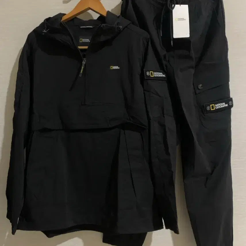 [BUNJANG] National Geographic Windbreaker Tracksuit Set XXL / 새상품 내셔널지오그래픽 바람막이세트 XXL 조거 트레이닝복세트 110