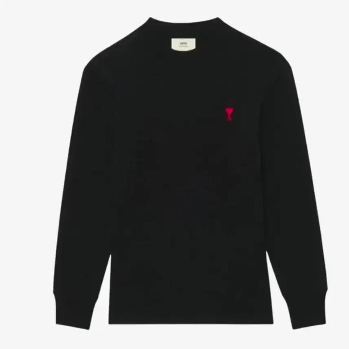 [BUNJANG] AMI Small Heart Long Sleeve T-Shirt / 아미 스몰 하트 롱슬리브