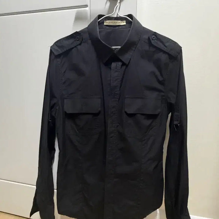 [BUNJANG] Balenciaga Military Black Shirt / 발렌시아가 밀리터리 블랙 셔츠 M(95-100)