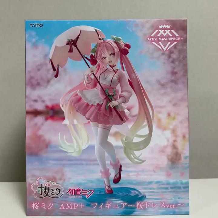 [BUNJANG] Taito Hatsune Miku Sakura AMP+ Figure (Sealed) / (미개봉)타이토 벚꽃 사쿠라 하츠네 미쿠 AMP+ 피규어