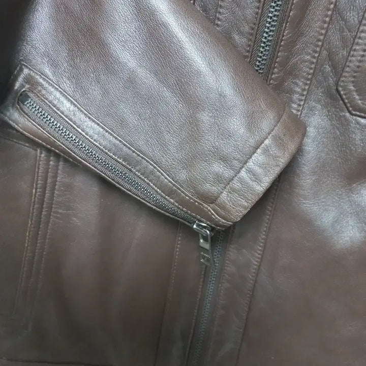 [BUNJANG] GABA Lambskin Leather Jacket Brown / 가바 브라운 양가죽 자켓 자켓 100