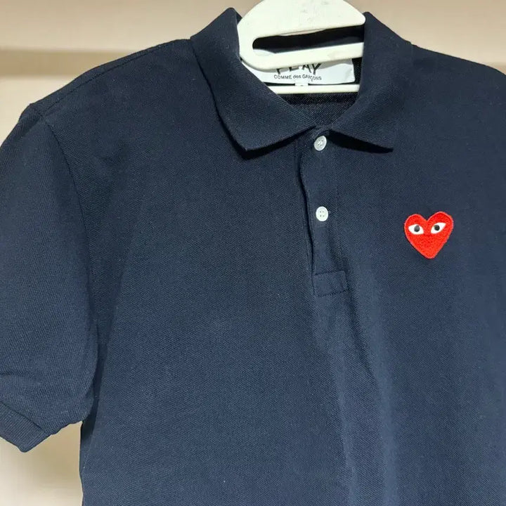 [BUNJANG] Comme des Garçons Polo T-Shirt Navy S / (새상품) 꼼데가르송 카라 반팔티 네이비 S 일본