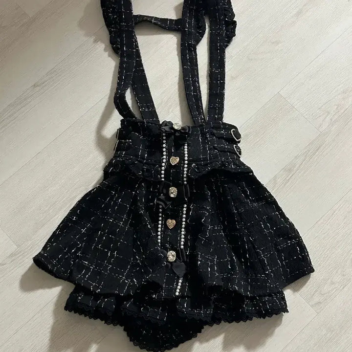 [BUNJANG] Lizlisa Tweed Skirt Suspender Jilt Style / 리즈리사 트위드 스카판 서스펜더 양산형 지뢰계