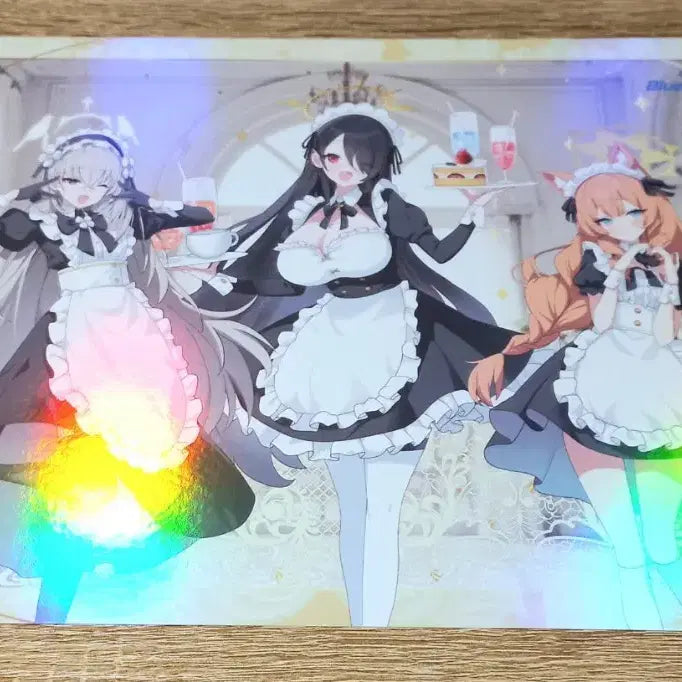 [BUNJANG] Blue Archive Cafe Collaboration Poster Maid Sisterhood Mari Sakurako Hinata / 블루 아카이브 카페 콜라보 포스터 메이드 시스터후드 마리 사쿠라코 히나타