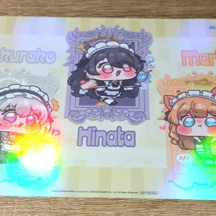 [BUNJANG] Blue Archive Cafe Collaboration Poster Maid Sisterhood Mari Sakurako Hinata / 블루 아카이브 카페 콜라보 포스터 메이드 시스터후드 마리 사쿠라코 히나타