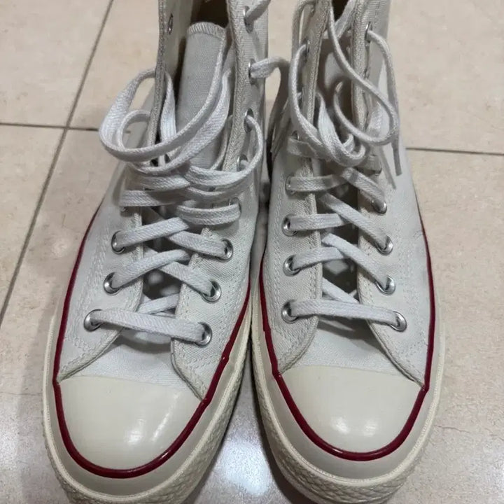 [BUNJANG] Converse Chuck Taylor 70 High Top White Sneakers / 컨버스 척테일러 70 하이 화이트 265