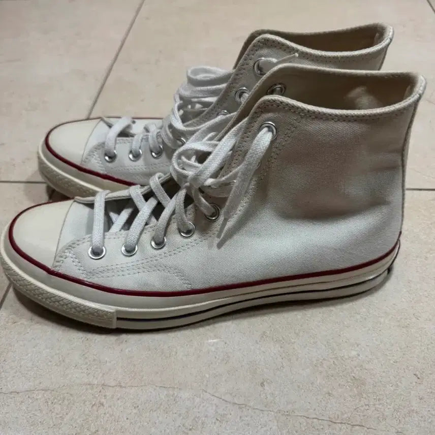 [BUNJANG] Converse Chuck Taylor 70 High Top White Sneakers / 컨버스 척테일러 70 하이 화이트 265