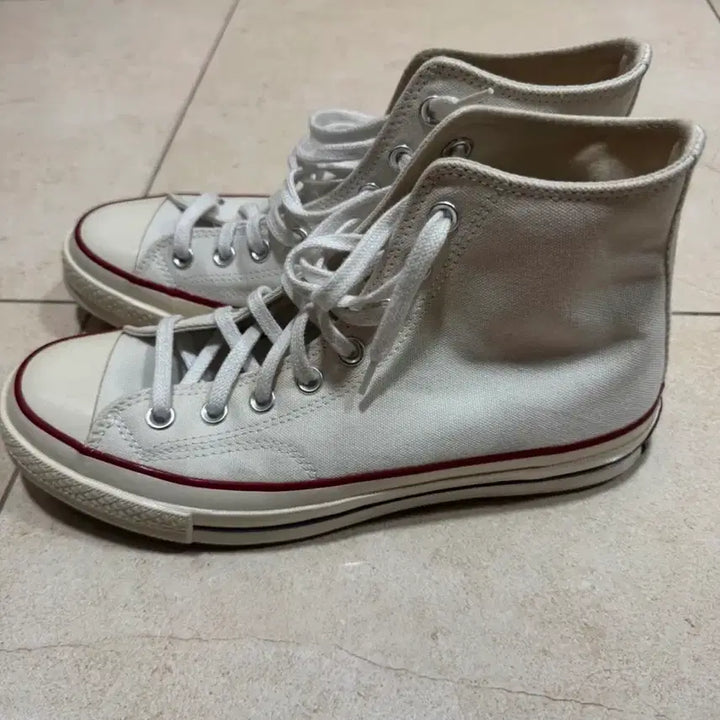 [BUNJANG] Converse Chuck Taylor 70 High Top White Sneakers / 컨버스 척테일러 70 하이 화이트 265