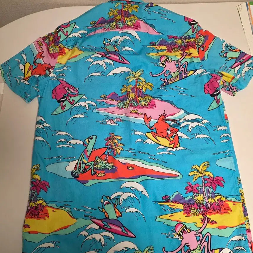 [BUNJANG] Love Moschino Hawaiian Short Sleeve Shirt / 러브모스키노 하와이안 반팔 셔츠