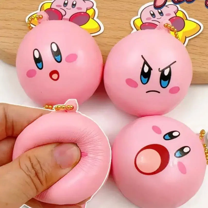 [BUNJANG] Kirby Squishy Keychain / 커비 스퀴시 키링