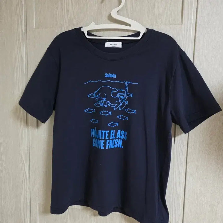 [BUNJANG] Navy Short Sleeve T-Shirt (Size 55-66) / 네이비 반팔 티셔츠55~66