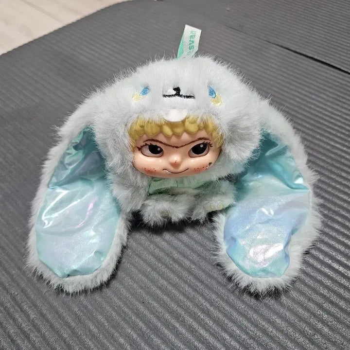 [BUNJANG] Ugly Cute Bunny Ear Hooded Cloak Doll / 못난이 토끼귀 후드 망토 인형