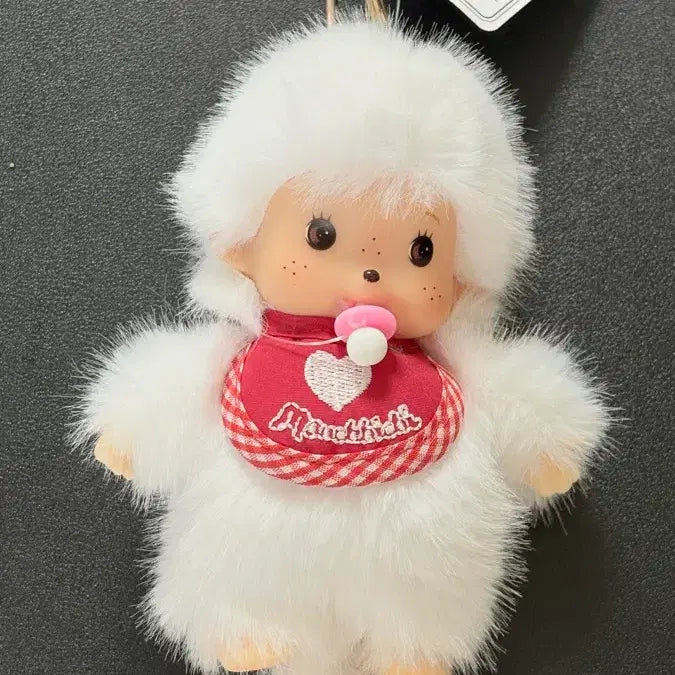 [BUNJANG] Baby Monchhichi White Unused Plush / 베이비 몬치치 (미사용)