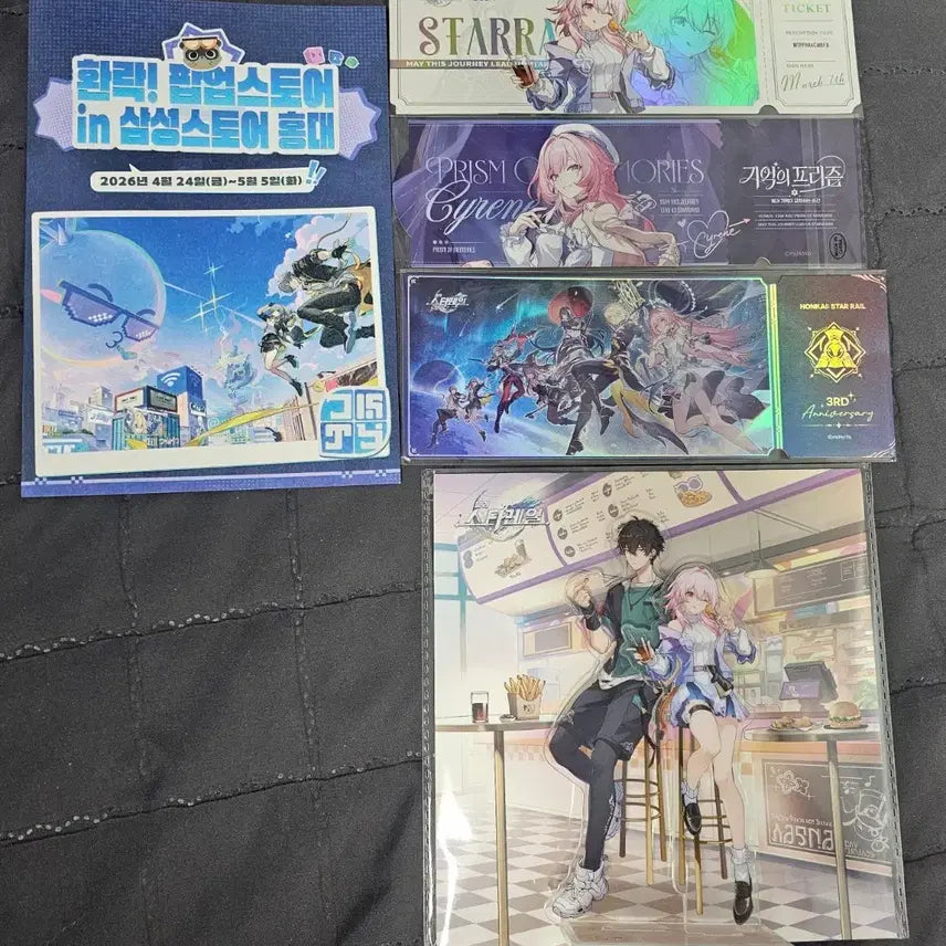 [BUNJANG] Honkai: Star Rail Sealed Ticket and Acrylic Stand / 붕괴 스타레일 굿즈
