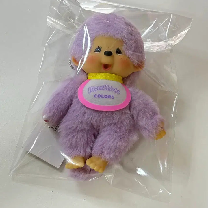 [BUNJANG] Monchhichi Purple Plush Toy / (마지막 가격)컬러 몬치치 퍼플 정품 새상품