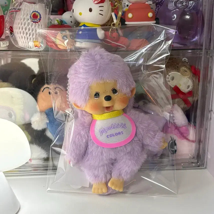 [BUNJANG] Monchhichi Purple Plush Toy / (마지막 가격)컬러 몬치치 퍼플 정품 새상품
