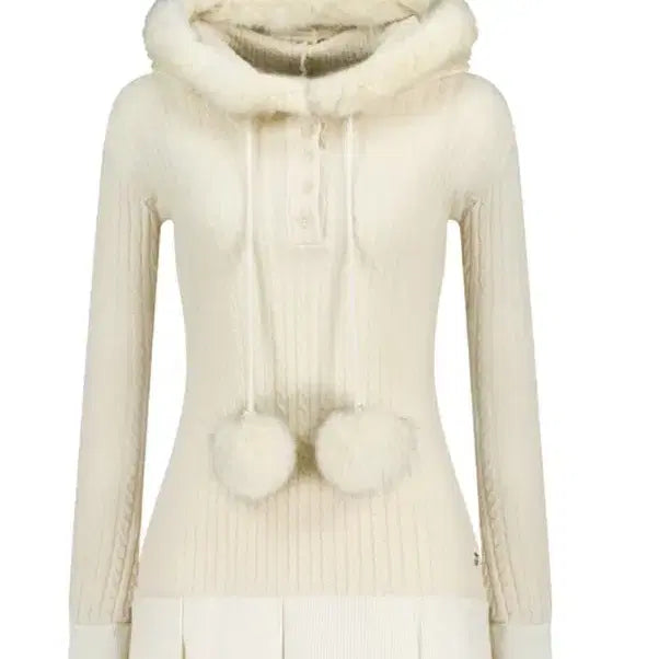 [BUNJANG] Pouring Snowball One-Piece Dress M / 포어링 스노우볼 원피스 M