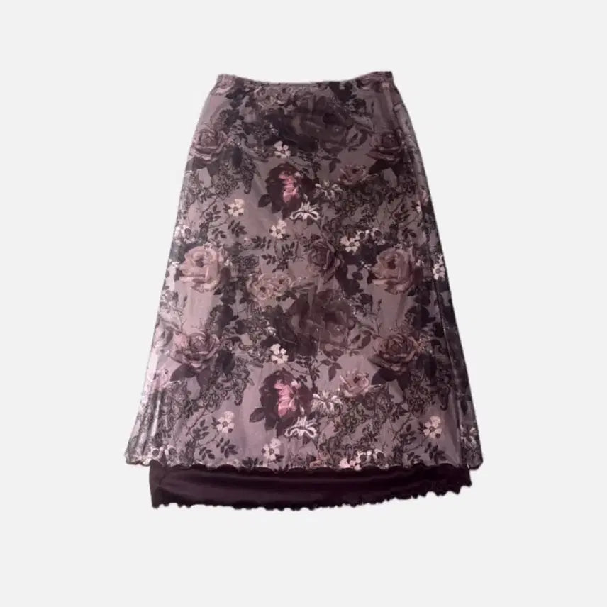 [BUNJANG] Vintage Layered Frill Skirt by Bady Sculpter / 빈티지 레이어드 프릴 스커트 배디 스컬프터