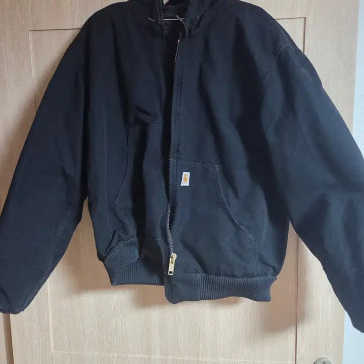 [BUNJANG] Carhartt J140 Duck Active Black Hooded Work Jacket L / 칼하트 J140 덕 액티브 블랙 후드 워크 자켓 재킷 L 사이즈